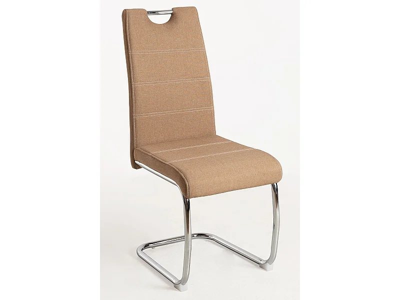 Sillas Comedor - Silla Hallen Tela - Marrón arena