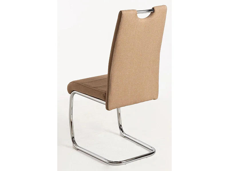 Sillas Comedor - Silla Hallen Tela - Marrón Claro