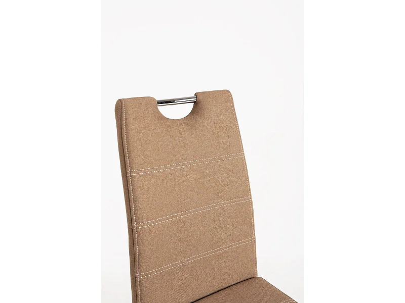 Sillas Comedor - Silla Hallen Tela - Marrón Claro