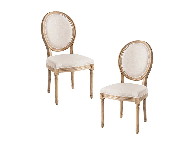 Packs Sillas Comedor - Pack 2 Sillas Palace - Crema