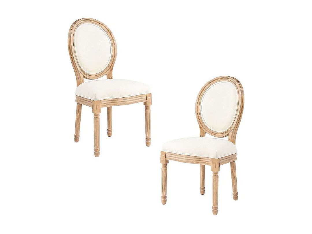 Packs Sillas Comedor - Pack 2 Sillas Palace - Crema