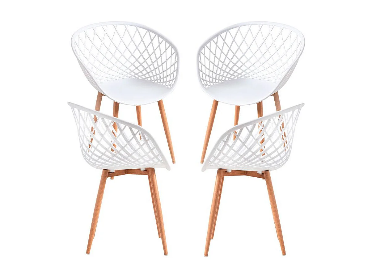 Packs Sillas Comedor - Pack 4 Sillas Vera - Blanco