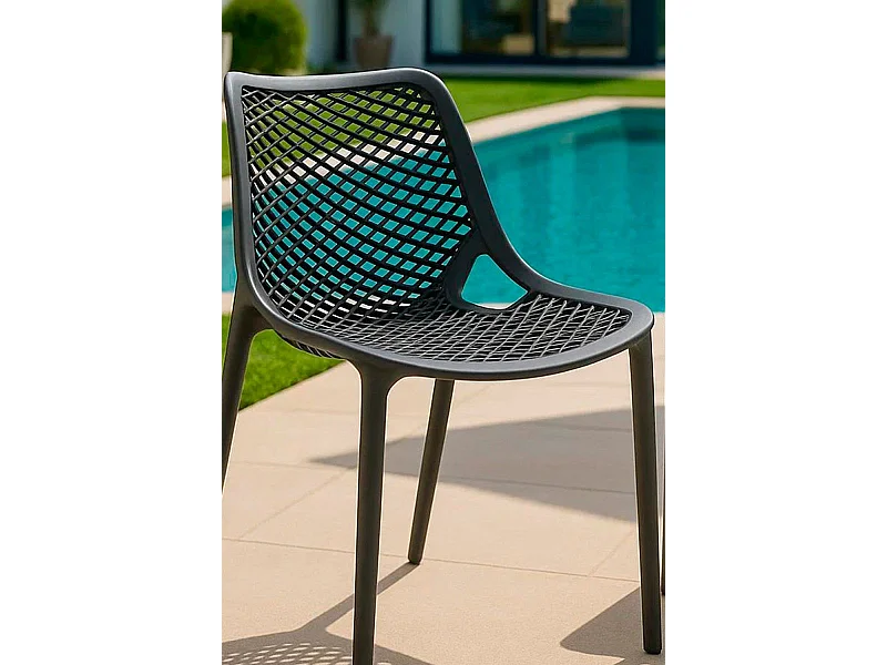 Sillas Comedor - Silla Kusin - Gris oscuro