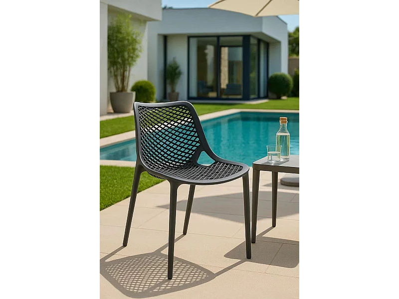 Sillas Comedor - Silla Kusin - Gris oscuro