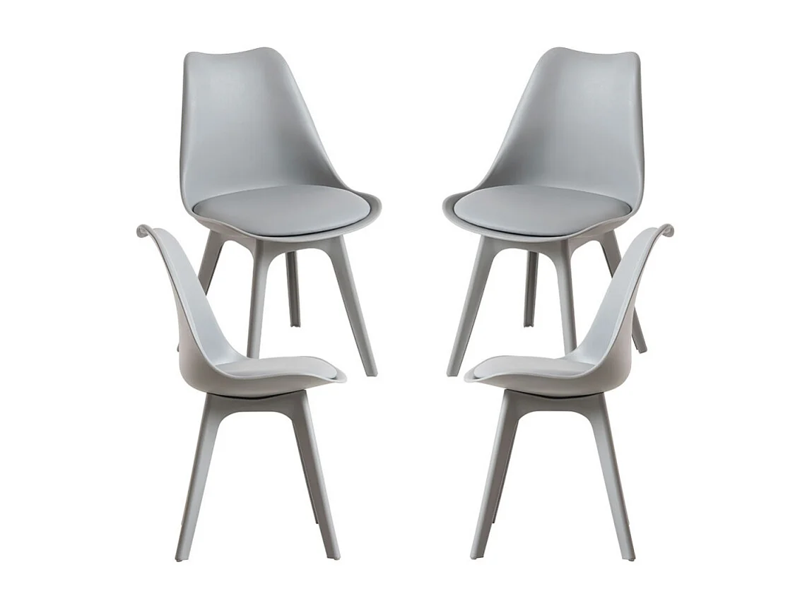 Packs Sillas Comedor - Pack 4 Sillas Synk Suprym - Gris claro