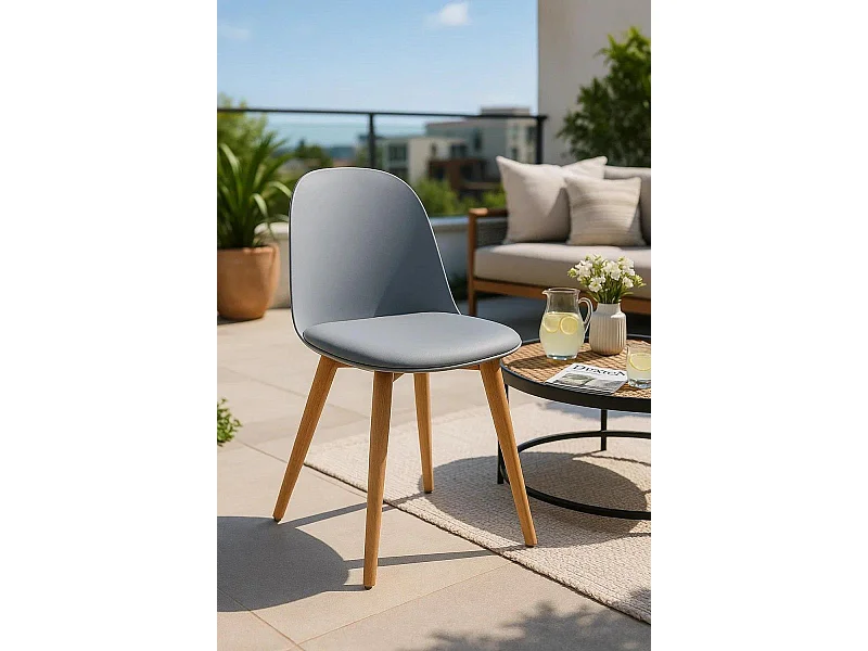 Sillas Comedor - Silla Munay - Gris claro