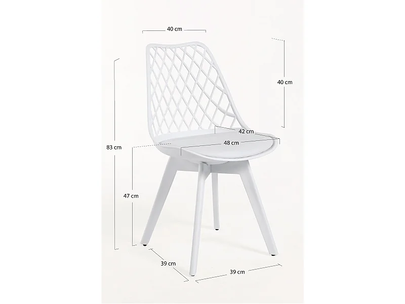 Sillas Comedor - Silla Mima Suprym - Blanco