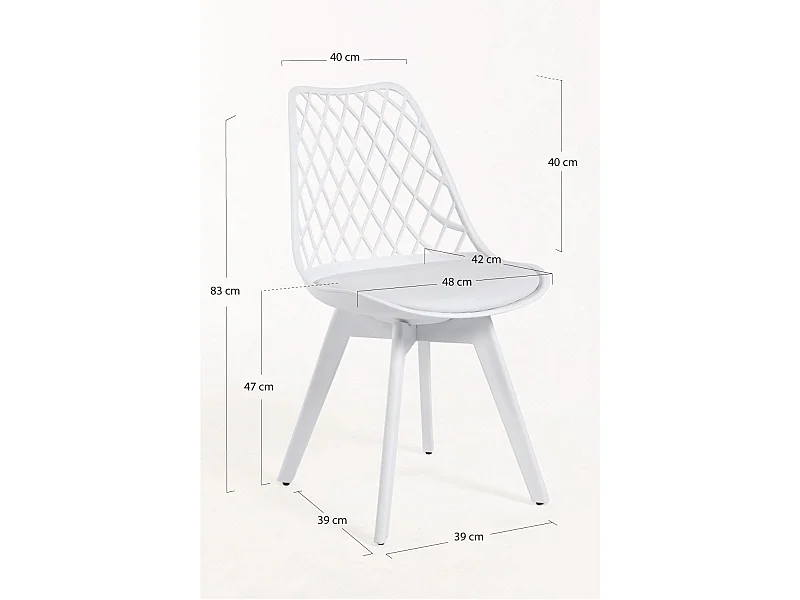 Sillas Comedor - Silla Mima Suprym - Blanco