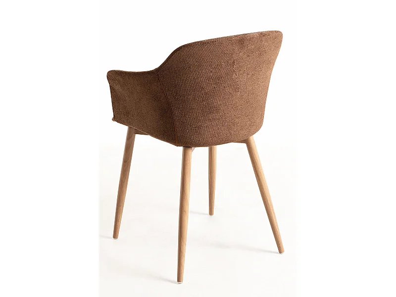 Packs Sillas Comedor - Pack 4 Sillas Kivi Tela - Marrón