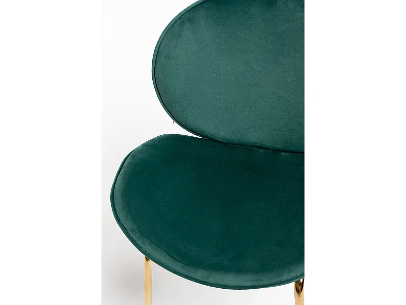 Sillas Comedor - Silla Garry Golden Terciopelo - Verde