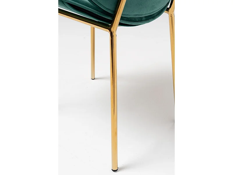 Sillas Comedor - Silla Garry Golden Terciopelo - Verde