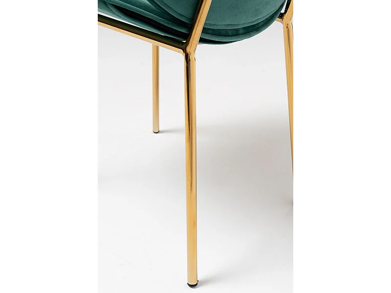 Sillas Comedor - Silla Garry Golden Terciopelo - Verde