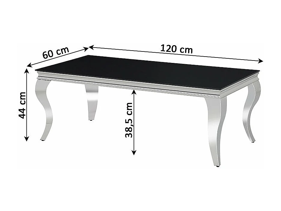 Mesa de Jantar Vanguardista em Vidro Temperado + Mesa de Centro Preto
