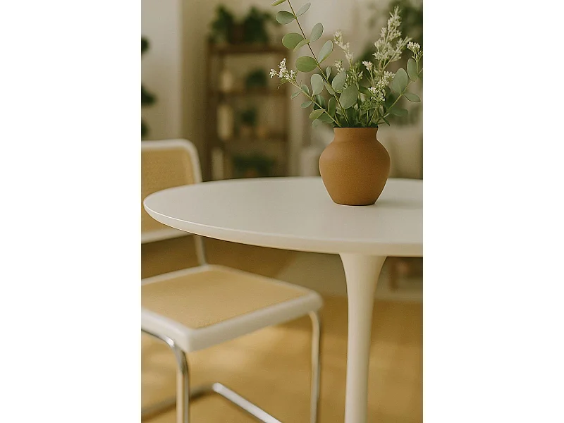 Estilo Nórdico - Mesa Kolio 90 cm - Blanco