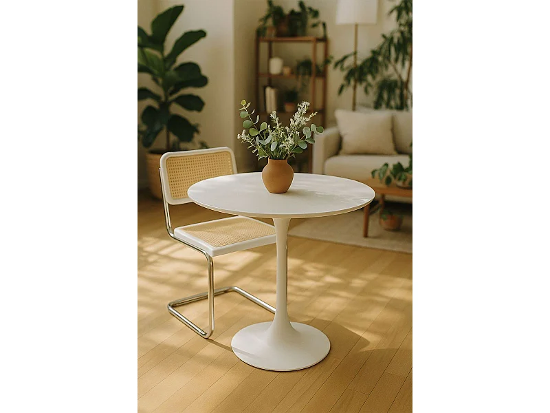 Estilo Nórdico - Mesa Kolio 90 cm - Blanco