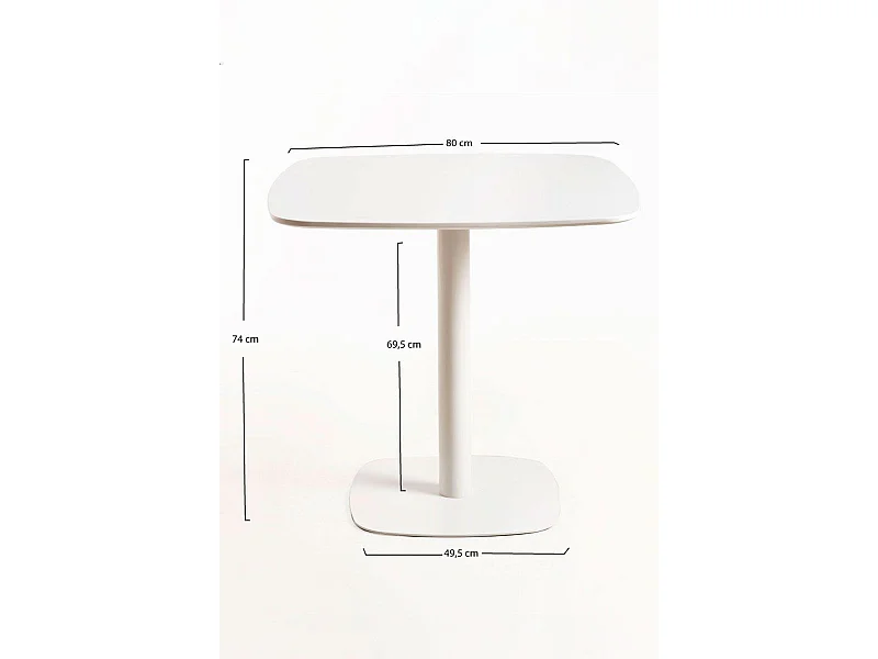 Estilo Nórdico - Mesa Sunset 80 cm - Blanco