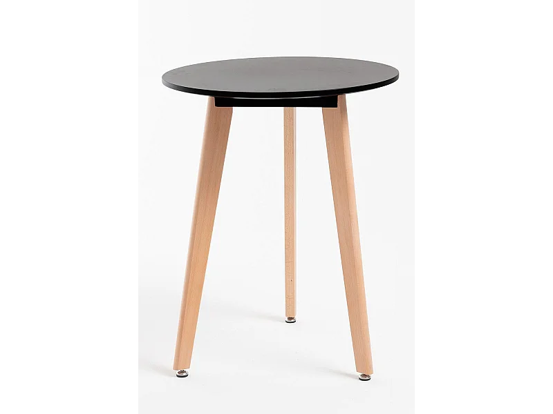 Estilo Nórdico - Mesa Synk Redonda 80 cm - Negro