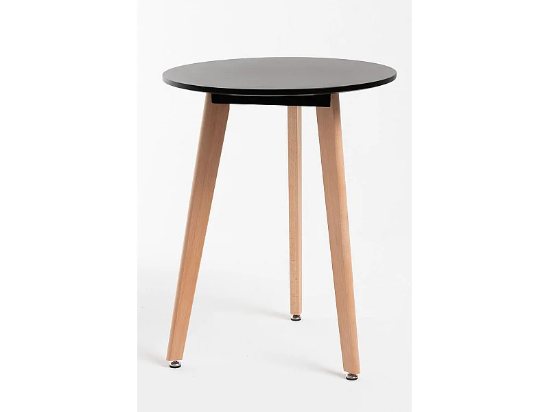 Estilo Nórdico - Mesa Synk Redonda 80 cm - Negro