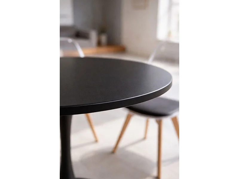 Estilo Nórdico - Mesa Kolio 90 cm - Negro