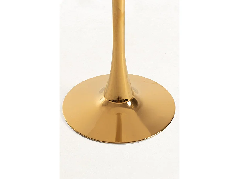 Estilo Nórdico - Mesa Kolio 80 cm Golden - Blanco