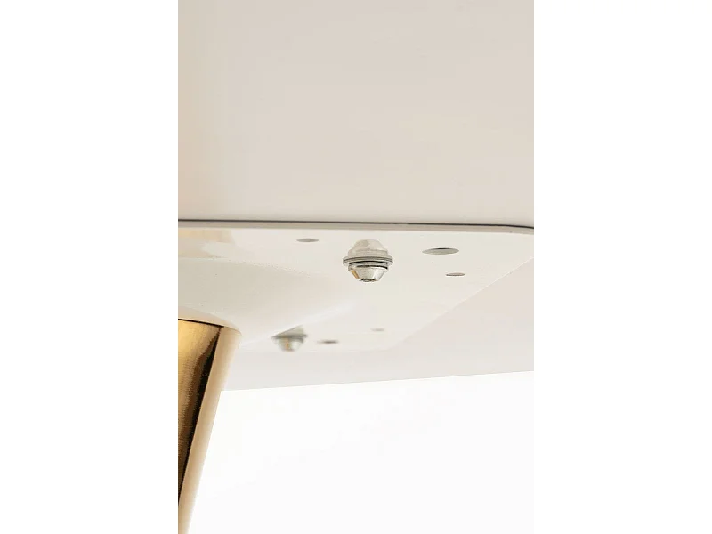 Estilo Nórdico - Mesa Kolio 80 cm Golden - Blanco