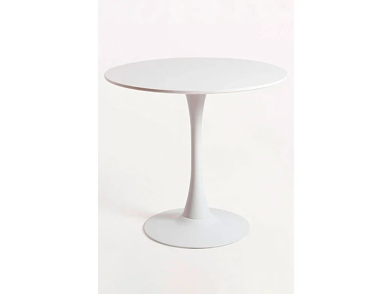 Estilo Nórdico - Mesa Kolio 80 cm - Blanco