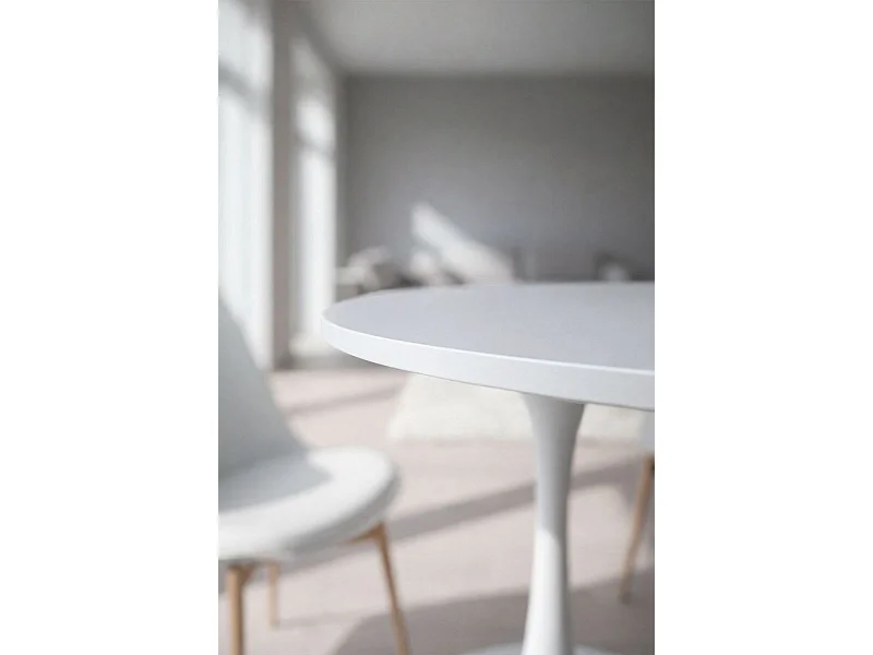 Estilo Nórdico - Mesa Kolio 80 cm - Blanco