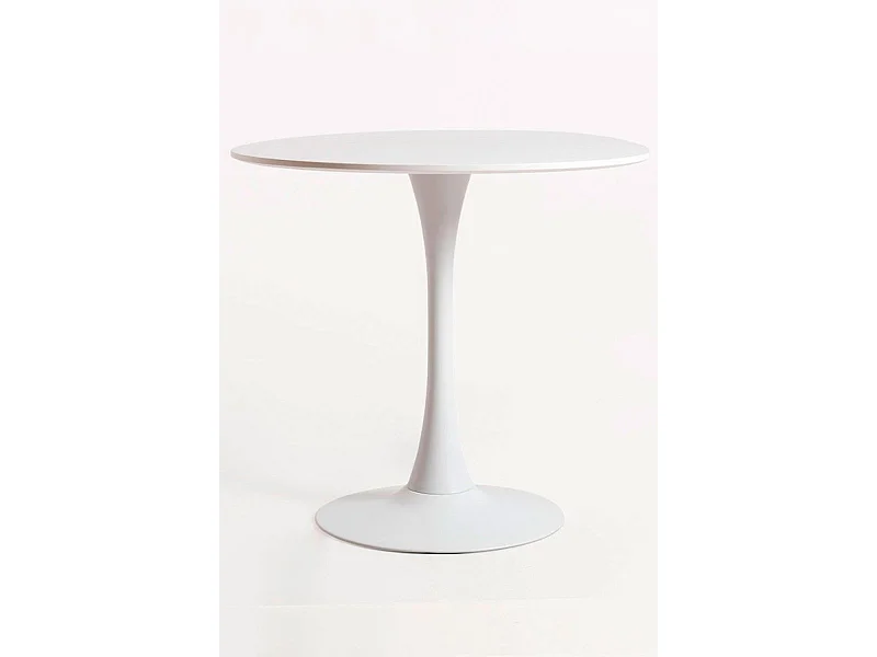 Estilo Nórdico - Mesa Kolio 80 cm - Blanco