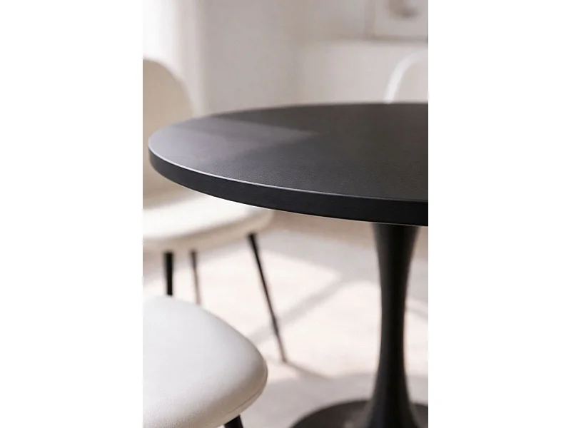 Estilo Nórdico - Mesa Kolio 80 cm - Negro