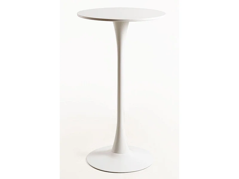 Estilo Nórdico - Mesa Kolio Alta 60 cm - Blanco