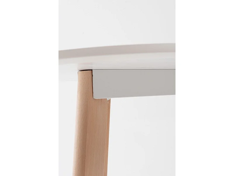 Estilo Nórdico - Mesa Synk Redonda 60 cm - Blanco