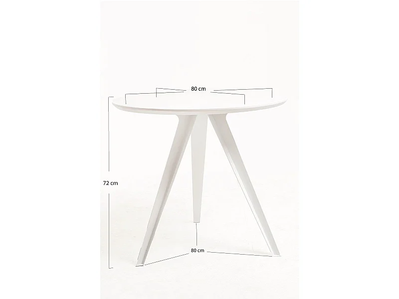 Estilo Nórdico - Mesa Synk Force Total 80 cm - Blanco