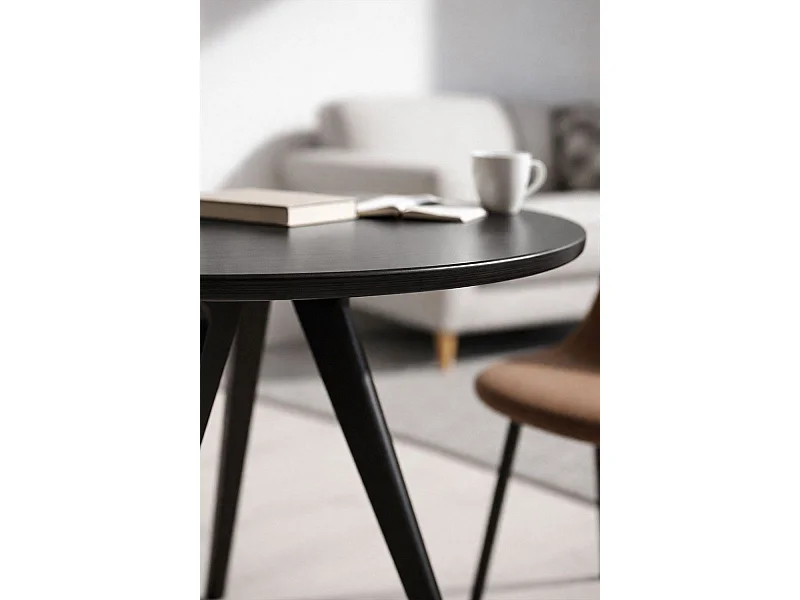 Estilo Nórdico - Mesa Synk Force Total 80 cm - Negro