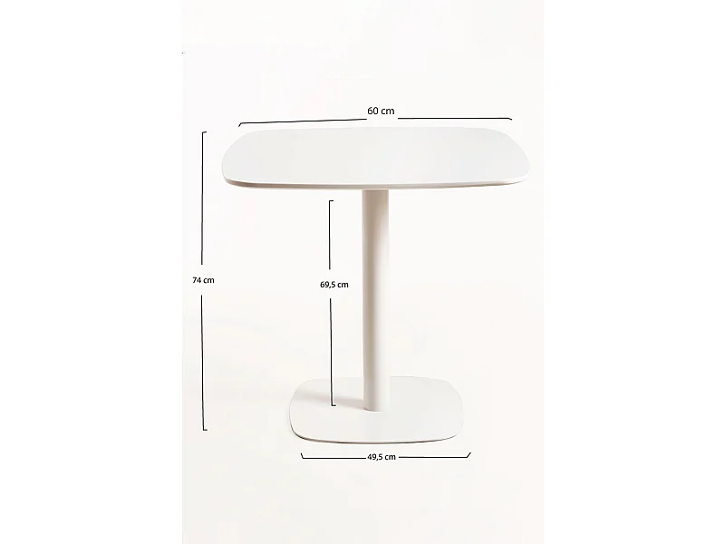 Estilo Nórdico - Mesa Sunset 60 cm - Blanco