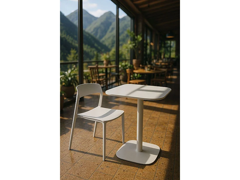 Estilo Nórdico - Mesa Sunset 60 cm - Blanco