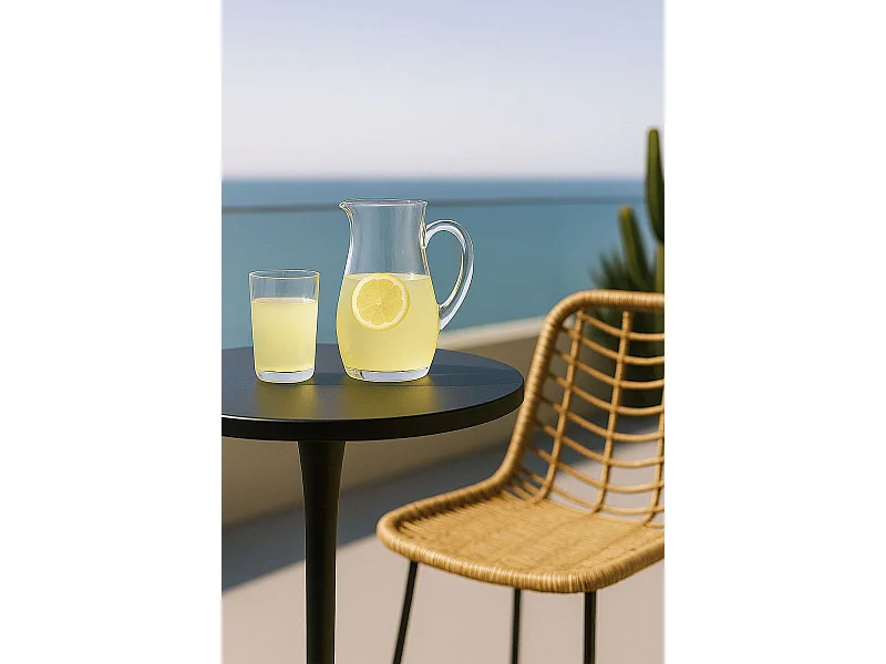 Estilo Nórdico - Mesa Kolio Alta 60 cm - Negro