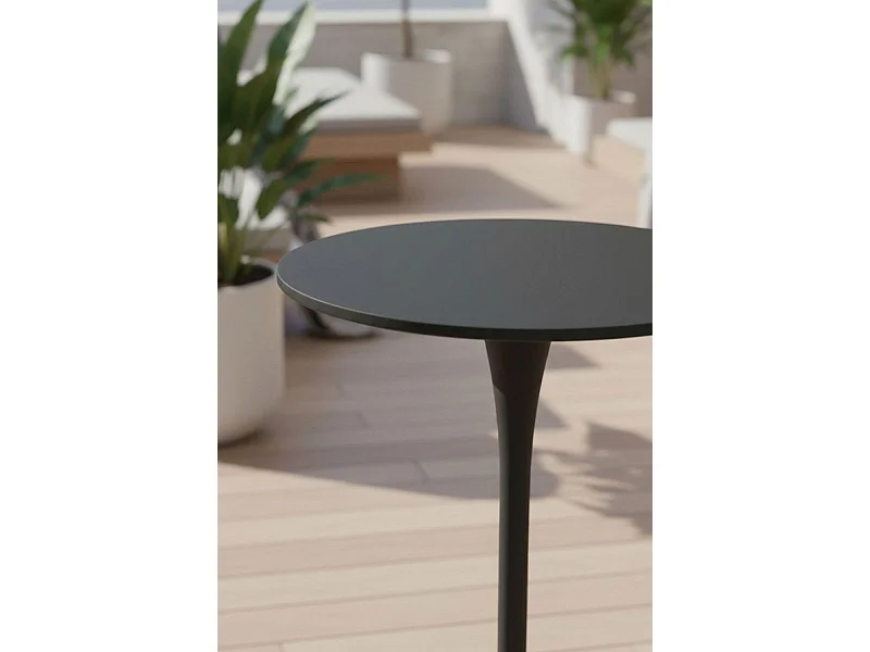 Estilo Nórdico - Mesa Kolio Alta 60 cm - Negro