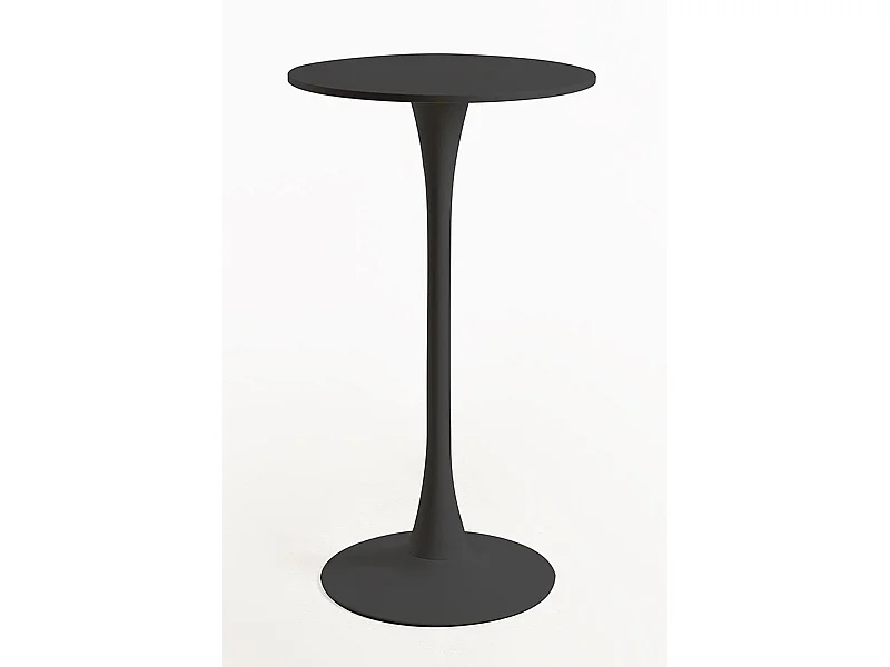 Estilo Nórdico - Mesa Kolio Alta 60 cm - Negro