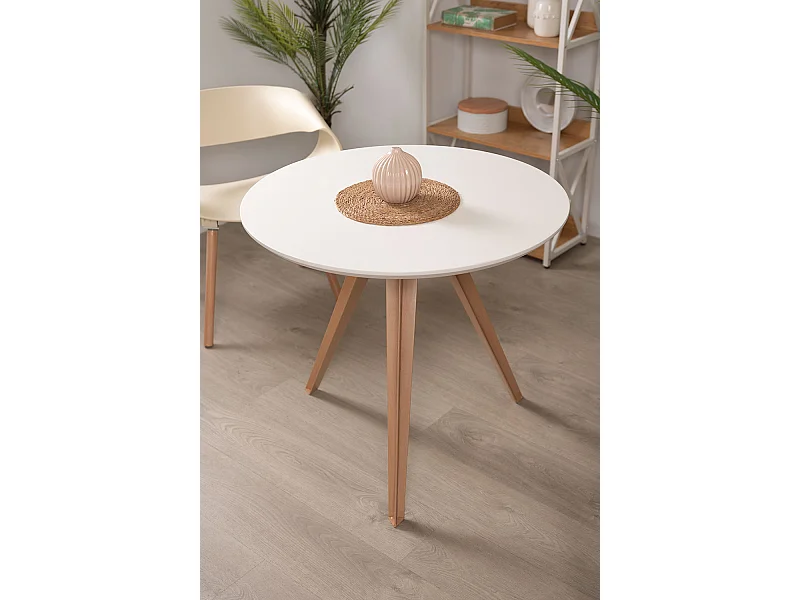 Estilo Nórdico - Mesa Synk Force - Blanco