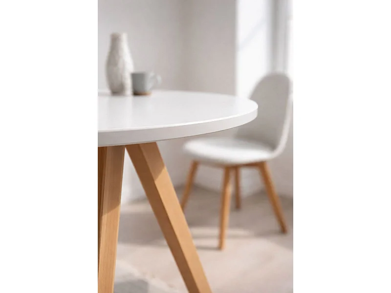 Estilo Nórdico - Mesa Synk Force - Blanco