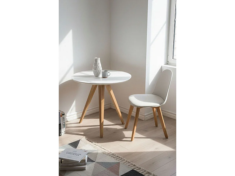 Estilo Nórdico - Mesa Synk Force - Blanco