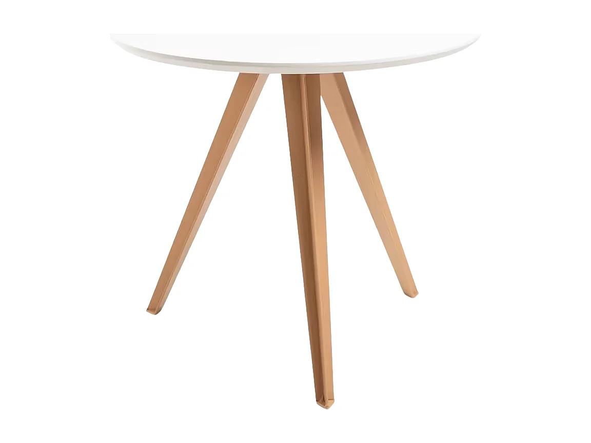 Estilo Nórdico - Mesa Synk Force 80 cm - Blanco