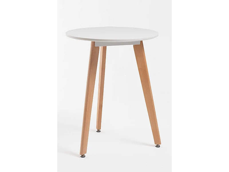 Estilo Nórdico - Mesa Synk Redonda 80 cm - Blanco