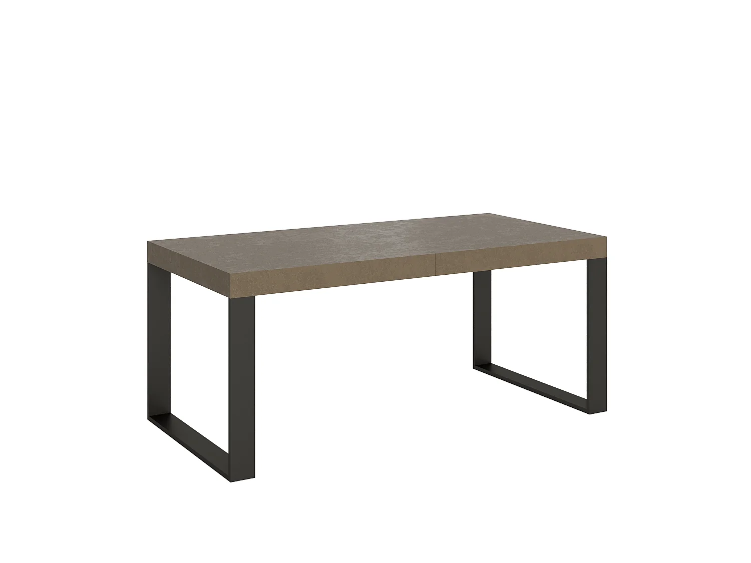 Mesa extensible 90x200/304 cm Tecno gris paloma patas antracita