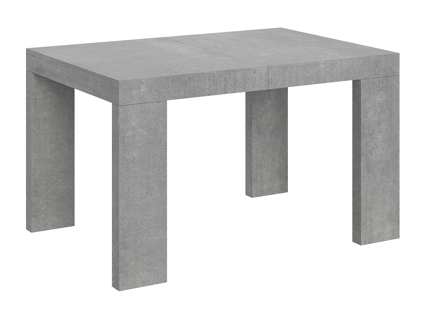 Table extensible 140/400x90 cm Roxell gris béton
