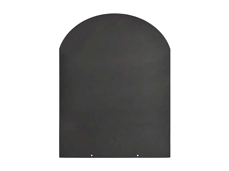 Pedana salvapavimento sotto stufa a legna e pellet in acciaio 80x60 cm