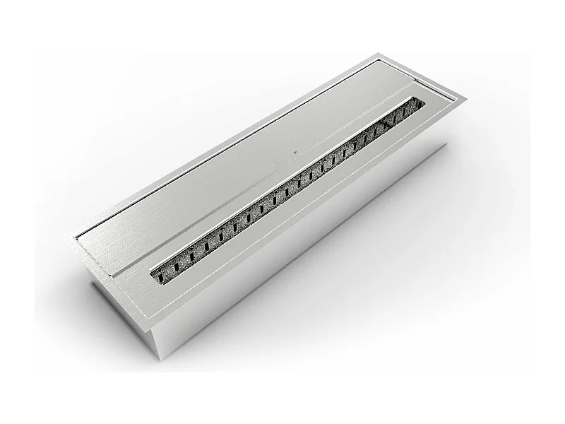Bruciatore a bioetanolo per camino 4,5 L, in acciaio inox 61x18,7xH9,5 cm
