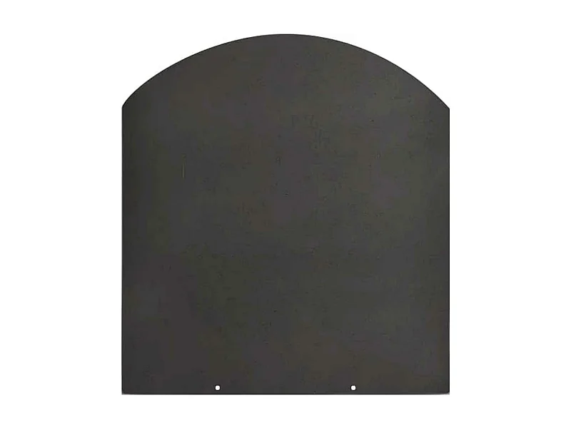 Pedana salvapavimento sotto stufa a legna e pellet in acciaio 100x90 cm