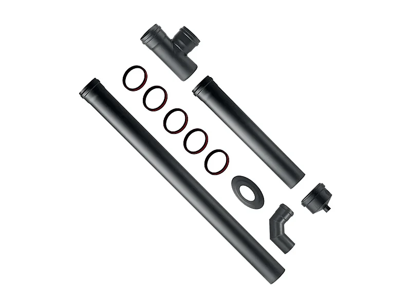 Kit installazione per stufa a pellet in acciaio da 1,2mm ø80 mm