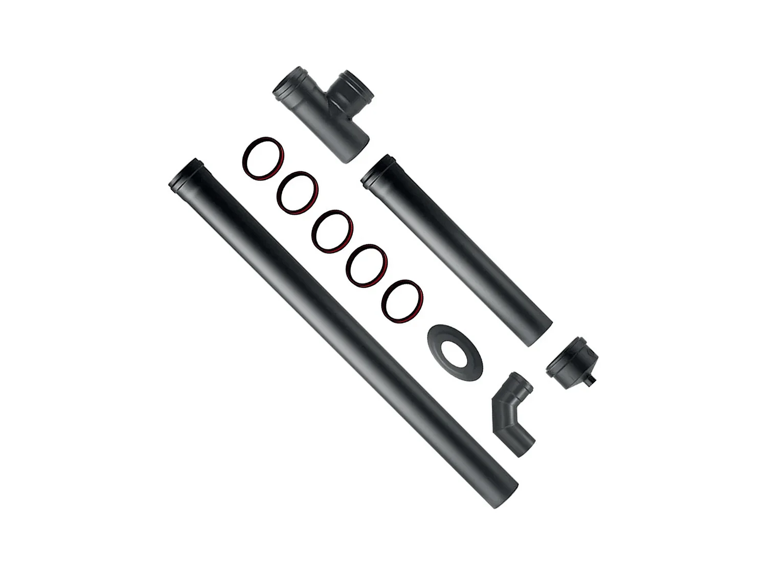 Kit d’installation pour poêle à granulés en acier de 1,2mm ø80 mm
